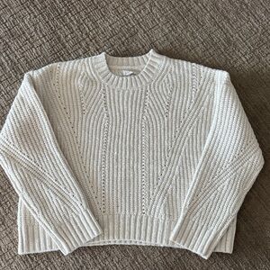 Cozy Cream Sweater with subtle sequins